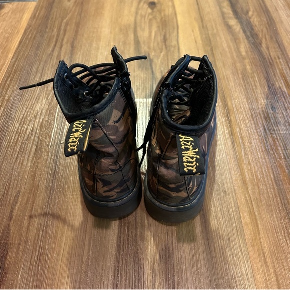 Kids Camo Dr. Martens boots size 4M combat Brown & green - Picture 5 of 9